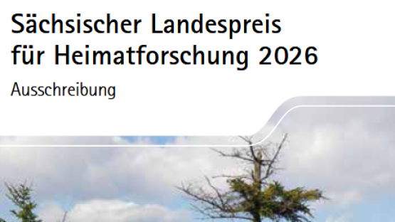 Sächsischer Landespreis für Heimatforschung 2026